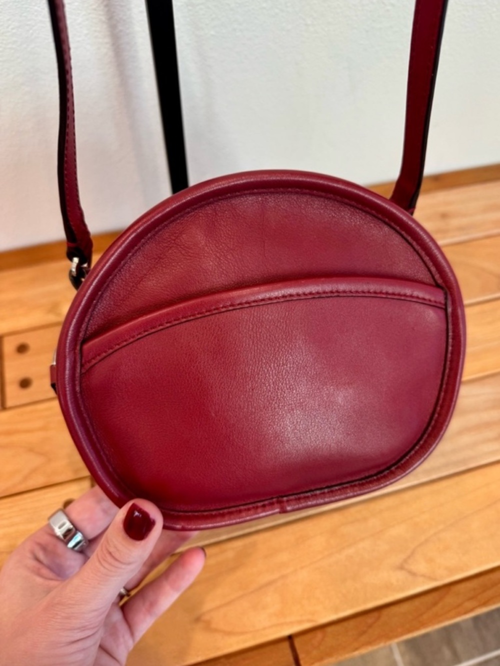 Coach Vintage Legacy Dark Red Canteen Crossbody Bag - Picture 3 of 10